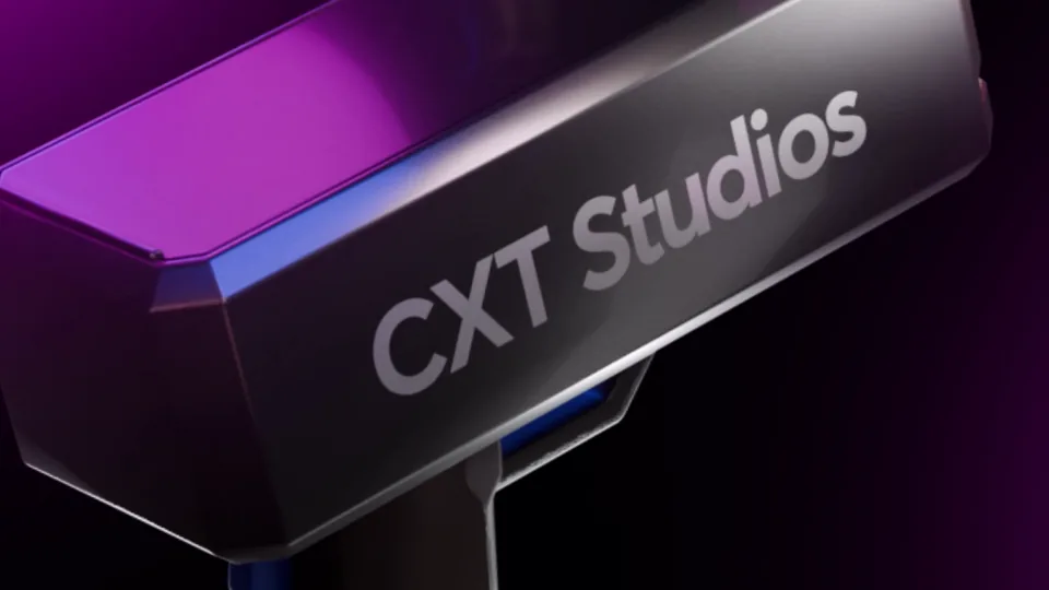 3D render of the CXT Studios device from the Blender 3D course launch film